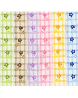 Лента жаккардовая 20 мм TRJ-22 10 м отделочная белый/голубой арт. ГММ-12513-6-ГММ0007149