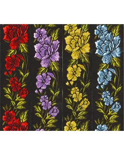 Лента жаккардовая 35 мм TRJ-24 10 м отделочная черный/оранжевый арт. ГММ-12515-1-ГММ0047989