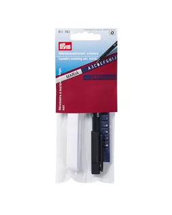 "PRYM" 611793 Набор для маркировки белья 3 м 1 шт в пакете с картонным еврослотом лента+маркер арт. ГММ-104373-1-ГММ064668319794