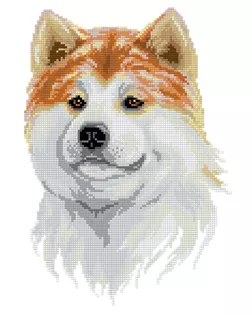 Кристальная мозаика (алмазная вышивка) "ФРЕЯ" ALVR-140 "Дружелюбный акита-ину" 35 х 25 см арт. ГММ-104208-1-ГММ062499140154