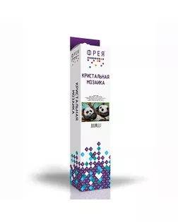 Кристальная мозаика (алмазная вышивка) "ФРЕЯ" ALVR-139 "Две панды" 35 х 25 см арт. ГММ-104086-1-ГММ060874841932