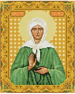 "ФРЕЯ" ALVR-146 Кристальная мозаика (алмазная вышивка) "Икона Святой Блаженной Матроны Московской" 27 х 22 см арт. ГММ-13126-1-ГММ0028609