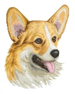 Кристальная мозаика (алмазная вышивка) "ФРЕЯ" ALVR-169 "Веселый вельш-корги" 30 х 35 см арт. ГММ-104395-1-ГММ065092814904