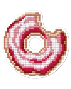 "ФРЕЯ" ALVM-008 Кристальная мозаика (алмазная вышивка) магнит "Пончик" 9 х 9 см арт. ГММ-13151-1-ГММ0046644