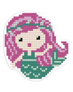 "ФРЕЯ" ALVM-017 Кристальная мозаика (алмазная вышивка) магнит "Русалочка" 8,5 х 8,5 см арт. ГММ-13158-1-ГММ0033990