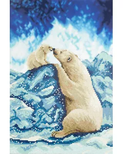 Кристальная мозаика (алмазная вышивка) "ФРЕЯ" ALVR-171 "Белые мишки" 25 х 40 см арт. ГММ-104424-1-ГММ065613240994