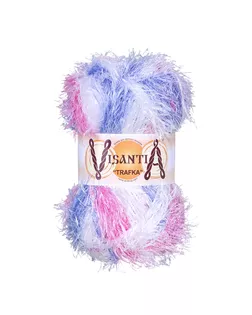 Пряжа VISANTIA "TRAFKA" меланжевая 100% полиэстер 5 х 100 г 150 м ± 3 м №8550 белый/серый арт. ГММ-101782-10-ГММ000742598322