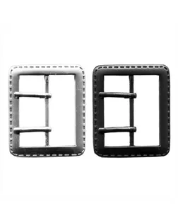 Пряжка GB 1152 прямоугольная "Micron" 40 x 32 мм 10 шт. №04 никель арт. ГММ-13542-2-ГММ0012168