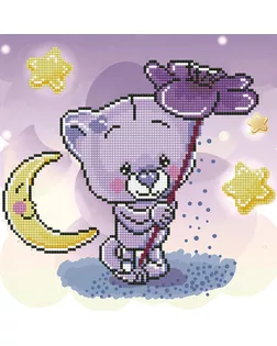 Кристальная мозаика (алмазная вышивка) "ФРЕЯ" ALV-83 "Волшебный цветок" 30 х 30 см арт. ГММ-104548-1-ГММ067210571564