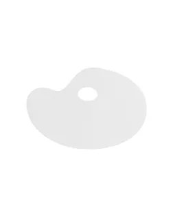 Палитра "VISTA-ARTISTA" из белого оргстекла WPG-2131 овальная арт. ГММ-14520-1-ГММ068210206744