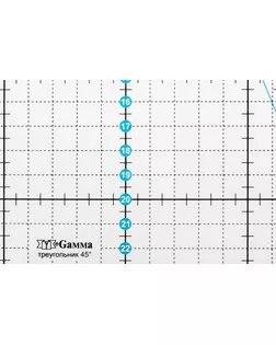 QRL-08 Линейка для пэчворка 24 x 20 см в пакете "треугольник 45°", пластик арт. ГММ-104657-1-ГММ068504926194