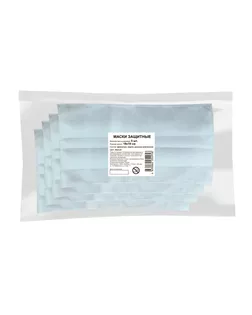 Маски декоративные с марлей 5 шт. белый арт. ГММ-15505-1-ГММ071907579384