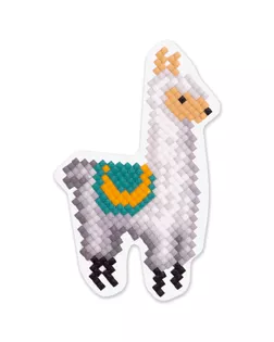 Кристальная мозаика (алмазная вышивка) "ФРЕЯ" ALVM-035 магнит "Лама" 7.5 х 9.5 см арт. ГММ-105108-1-ГММ072018085114