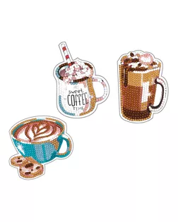 Кристальная мозаика (алмазная вышивка) "ФРЕЯ" ALVN-301 наклейки "Кофе" 6.5 х 9 см арт. ГММ-105198-1-ГММ072669345064