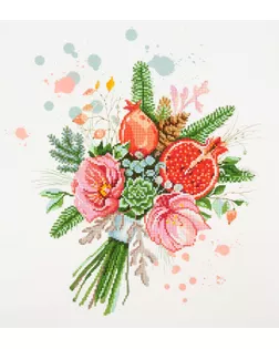 Кристальная мозаика (алмазная вышивка) "ФРЕЯ" ALVR-241 "Букет с гранатом" 40 х 45 см арт. ГММ-105269-1-ГММ073449888444