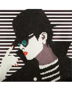 Кристальная мозаика (алмазная вышивка) "ФРЕЯ" ALV-106 "Шерше ля фам" 30 х 30 см арт. ГММ-106755-1-ГММ073738502124