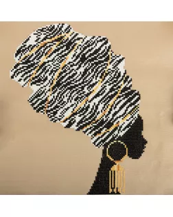 Кристальная мозаика (алмазная вышивка) "ФРЕЯ" ALV-108 "Африканский стиль" 35 х 35 см арт. ГММ-106757-1-ГММ073738518664