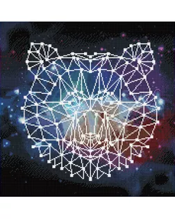 Кристальная мозаика (алмазная вышивка) "ФРЕЯ" ALV-110 "Медведь. Абстракция" 50 х 50 см арт. ГММ-106759-1-ГММ073738525714