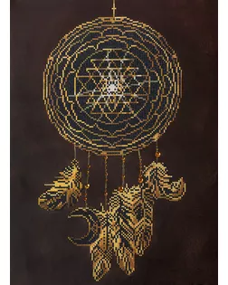 Кристальная мозаика (алмазная вышивка) "ФРЕЯ" ALV-114 "Ловец снов" 40 х 55 см арт. ГММ-106763-1-ГММ073738558454