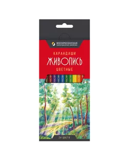 "ВКФ" "Живопись" JIV-CP-1024 Набор цветных карандашей 4 х 24 цв. "Живопись" JIV-CP-1024 Набор цветных карандашей 4 х 24 цв. арт. ГММ-100712-1-ГММ075064550524