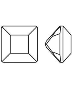 "PRECIOSA" 435-23-615 Crystal 6 х 6 мм стекло 12 шт в пакете стразы белый (crystal) арт. ГММ-101101-1-ГММ076045818874