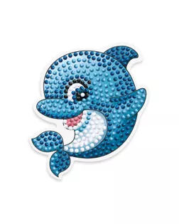 Кристальная мозаика (алмазная вышивка) "ФРЕЯ" ALVM-051 магнит "Дельфин" 8 х 9.5 см арт. ГММ-105702-1-ГММ076775245394