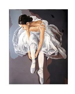 Канва/ткань с рисунком "Grafitec" серия 11.000 60 см х 50 см 11.569 Балерина арт. ГММ-368-3-ГММ0064251