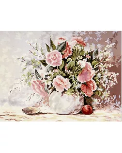 Канва/ткань с рисунком "Grafitec" серия 11.000 60 см х 50 см 11.382 Нежные розы арт. ГММ-368-10-ГММ0080318