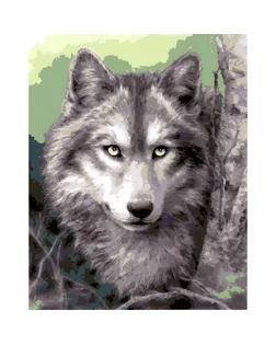 Канва/ткань с рисунком "Grafitec" серия 10.000 50 см х 40 см 10.503 Серый волк арт. ГММ-369-2-ГММ0038663