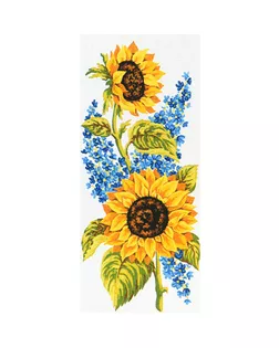 Канва/ткань с рисунком "Grafitec" серия 8.000 60 см х 30 см 8.015 Подсолнухи арт. ГММ-370-1-ГММ0037417