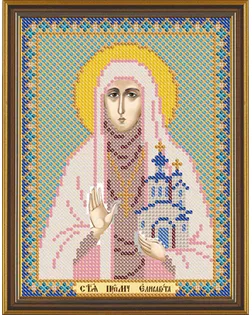 Канва/ткань с рисунком "Нова Слобода" для вышивания бисером №1 13 см х 17 см БИС 5120 "Св. Прмц. Елизавета Алапаевская" арт. ГММ-1642-33-ГММ0006482