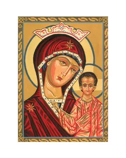 Канва/ткань с рисунком "Grafitec" серия 6.000 40 см х 30 см 6.063 Пресвятая Богородица арт. ГММ-5638-6-ГММ0040356