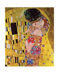 Канва/ткань с рисунком "Grafitec" серия 12.000 80 см х 60 см 12.310 "Поцелуй" Климт арт. ГММ-7627-2-ГММ0046058