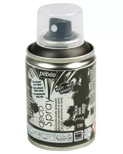 "PEBEO" Краска на водной основе decoSpray (аэрозоль) 100 мл 093730 черный арт. ГММ-10682-10-ГММ0050127