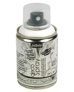 "PEBEO" Краска на водной основе decoSpray (аэрозоль) 100 мл 093701 белый арт. ГММ-10682-25-ГММ0039557