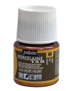 "PEBEO" Краска по фарфору и керамике под обжиг глянцевая Porcelaine 150 45 мл 024-044 под золото арт. ГММ-10772-3-ГММ0066925