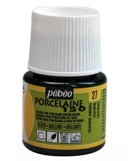 "PEBEO" Краска по фарфору и керамике под обжиг глянцевая Porcelaine 150 45 мл 024-027 оливковый арт. ГММ-10772-28-ГММ0070006