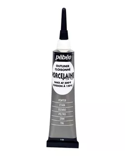 "PEBEO" Контур по фарфору и керамике под обжиг Porcelaine 150 20 мл 036-010 под олово арт. ГММ-10774-5-ГММ0000635