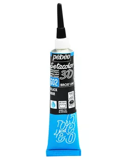 "PEBEO" Контур по ткани с "опухающим" эффектом Setacolor 3D 20 мл 557602 черный арт. ГММ-10793-1-ГММ0060871