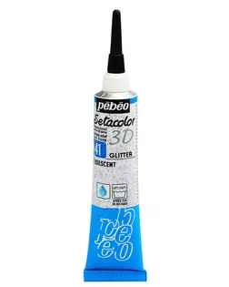 "PEBEO" Контур по ткани с микро-глиттером Setacolor 3D 20 мл 557041 иридисцентный арт. ГММ-10796-1-ГММ0025051