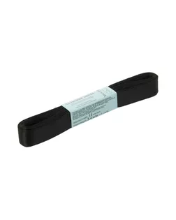 Лента атласная 12 мм ( 1/2 ") AL-12P ФАСОВКА 10 x 5.4 м №113 черный арт. ГММ-13815-37-ГММ0017910