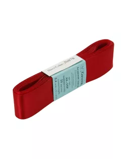 Лента атласная 25 мм ( 1 ") AL-25P ФАСОВКА 5 x 5.4 м №078 т-бордовый арт. ГММ-13816-73-ГММ0016566
