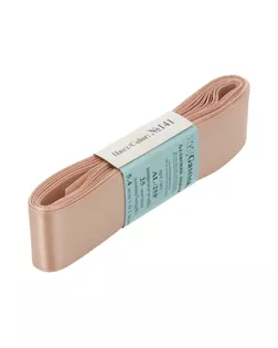 Лента атласная 25 мм ( 1 ") AL-25P ФАСОВКА 5 x 5.4 м №141 бежевый арт. ГММ-13816-86-ГММ0010265