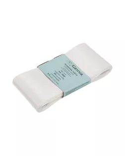 Лента атласная 50 мм ( 2 ") AL-50P ФАСОВКА 5 x 5.4 м №001 белый арт. ГММ-13817-34-ГММ0012434