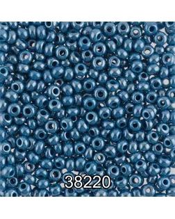Бисер Чехия круглый 1 10/0 2.3 мм 500 г 38220 (Ф053) синий арт. ГММ-13887-35-ГММ0077969