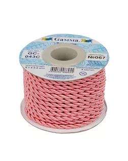 Шнур 4 мм GC-043C витой 9.1 м ±0.5 м №067 св-розовый арт. ГММ-13937-6-ГММ0020441
