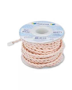 Шнур 4 мм GC-043C витой 9.1 м ±0.5 м №071 св.кремовый арт. ГММ-13937-9-ГММ0012106