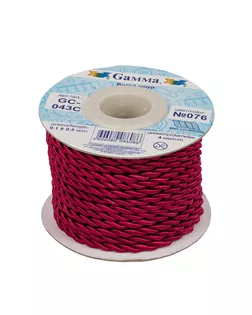 Шнур 4 мм GC-043C витой 9.1 м ±0.5 м №076 св.вишневый арт. ГММ-13937-10-ГММ0007816