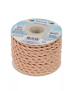 Шнур 4 мм GC-043C витой 9.1 м ±0.5 м №007 персиковый арт. ГММ-13937-24-ГММ0016282