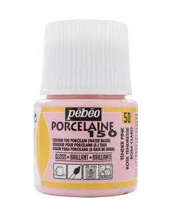 "PEBEO" Краска по фарфору и керамике под обжиг пастельная Porcelaine 150 45 мл 024-050 нежный розовый арт. ГММ-14359-2-ГММ058797636282